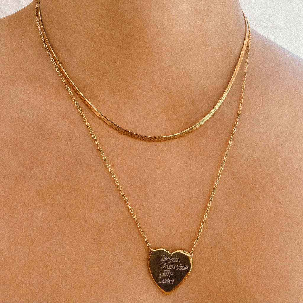 Engraved Classic Heart