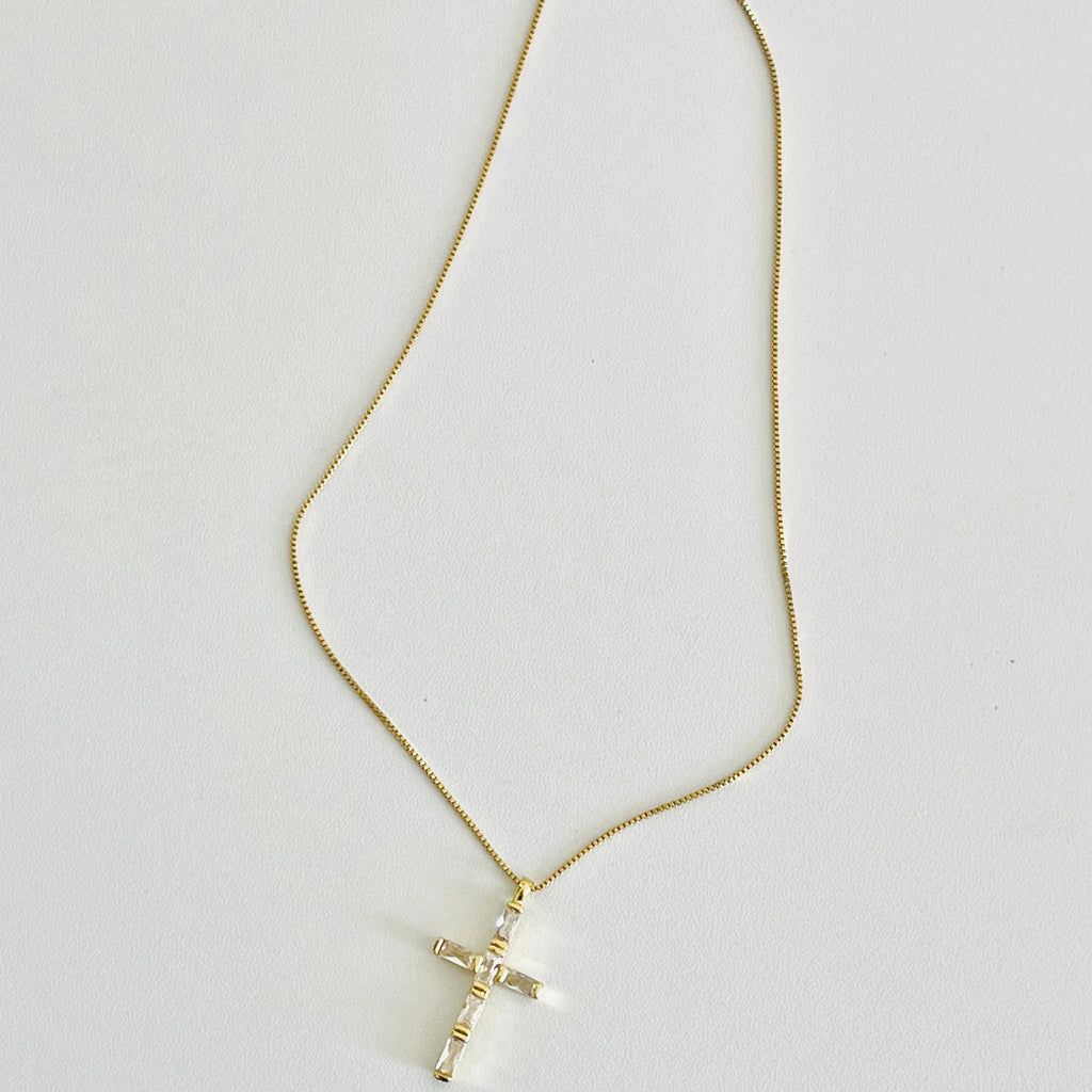 Glam Cross Necklace